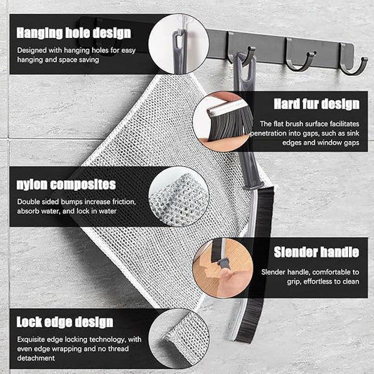 Multifunctional Non-Scratch Wire Dishcloth (Pack of 5/ 10/15)